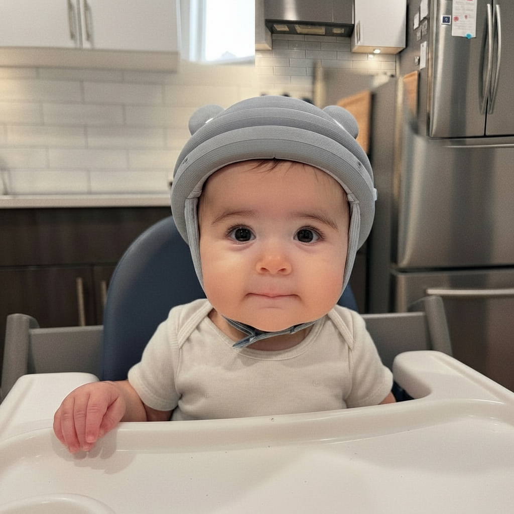 Baby in high chair